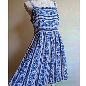 Danish Blue Floral Dress
